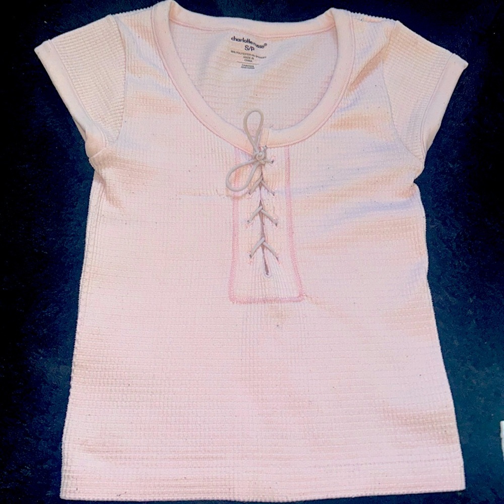 Cute light pink top
